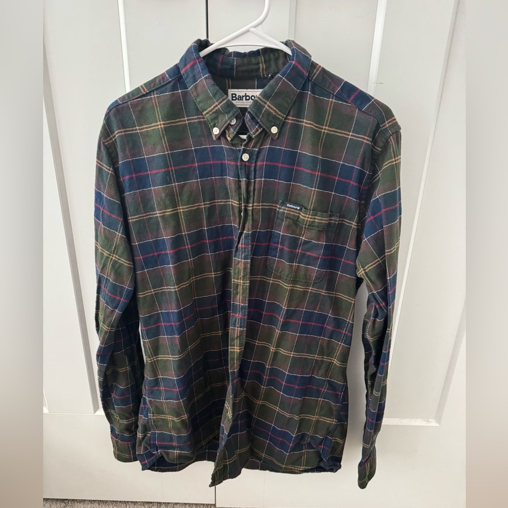 Barbour Men’s Flannel Shirt, Large